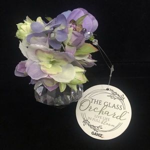 Wedding Crystal Jewel Ornament Home Decor Lavender Floral Ganz